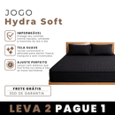 [COMPRE 1, LEVE 2] Hydra Soft™ Jogo de Cama Impermeável Premium – Lençol com Elástico + 2 Fronhas.